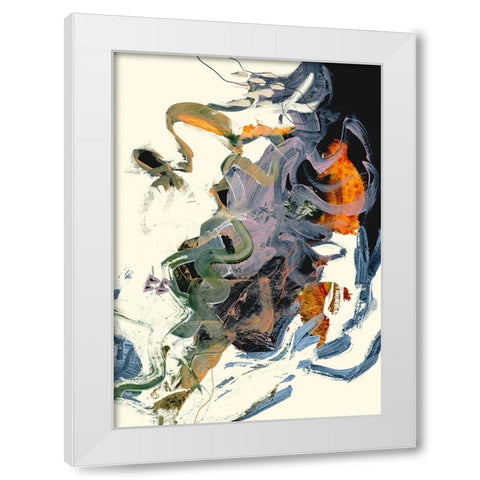 Theone White Modern Wood Framed Art Print by Hobday, Dan