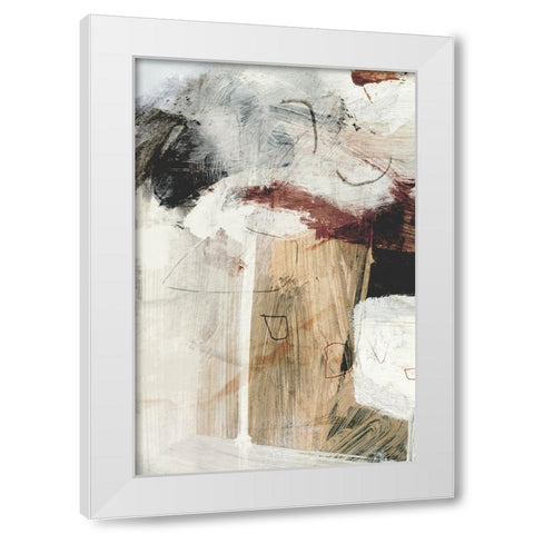Go With It No1 White Modern Wood Framed Art Print by Hobday, Dan