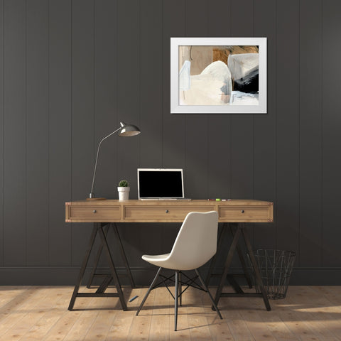 Style Abstract White Modern Wood Framed Art Print by Hobday, Dan