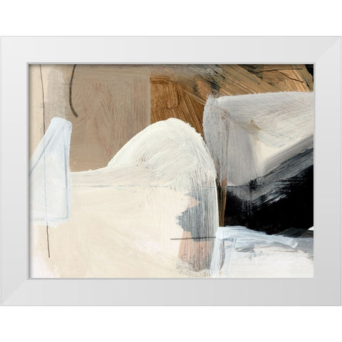 Style Abstract White Modern Wood Framed Art Print by Hobday, Dan