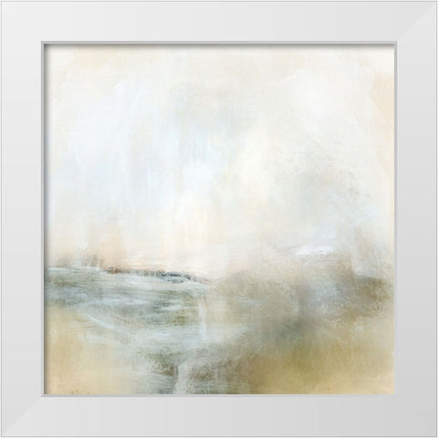 Golden White Modern Wood Framed Art Print by Hobday, Dan