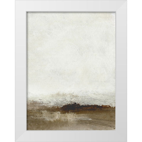Away from hear No2 White Modern Wood Framed Art Print by Hobday, Dan