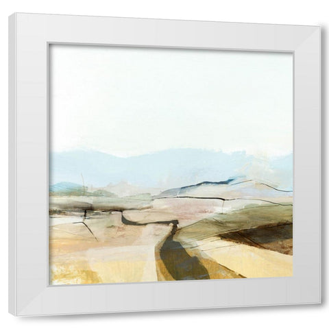 Countryview White Modern Wood Framed Art Print by Hobday, Dan