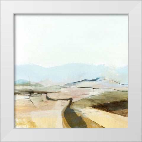 Countryview White Modern Wood Framed Art Print by Hobday, Dan