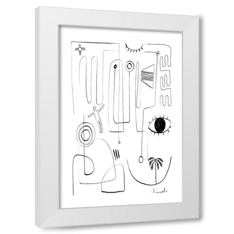 Eyeshaveit White Modern Wood Framed Art Print by Hobday, Dan
