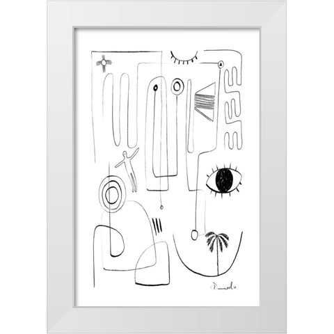 Eyeshaveit White Modern Wood Framed Art Print by Hobday, Dan