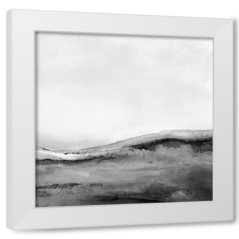 Mono Landscape No2 White Modern Wood Framed Art Print by Hobday, Dan