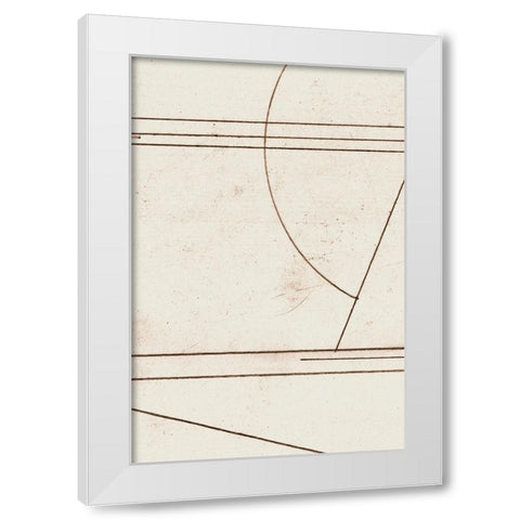 Minmod No1 White Modern Wood Framed Art Print by Hobday, Dan