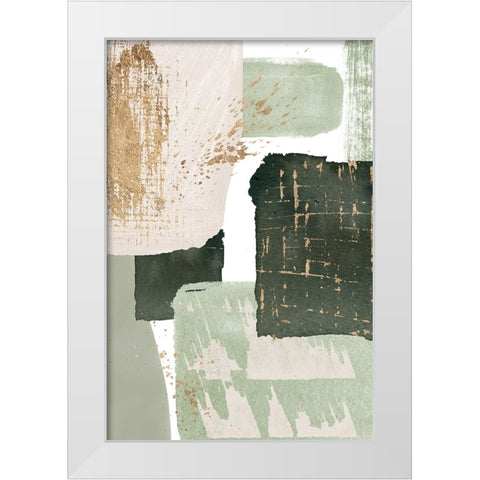 Green of Curiosity-3 White Modern Wood Framed Art Print by Ann Moss, Sally