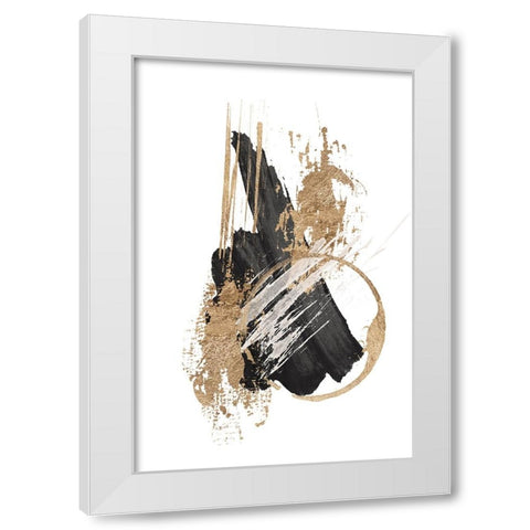 Chaos-3 White Modern Wood Framed Art Print by Ann Moss, Sally