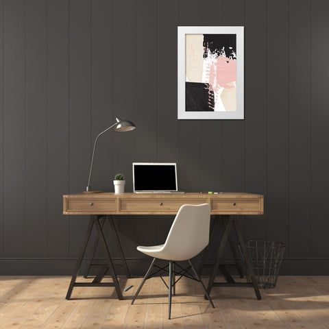 Expression of calm-3 White Modern Wood Framed Art Print by Ann Moss, Sally