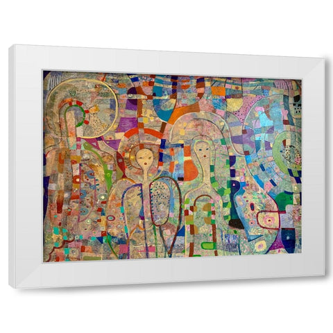 Angels Among Us 2020 White Modern Wood Framed Art Print by Loebelsohn, Alise