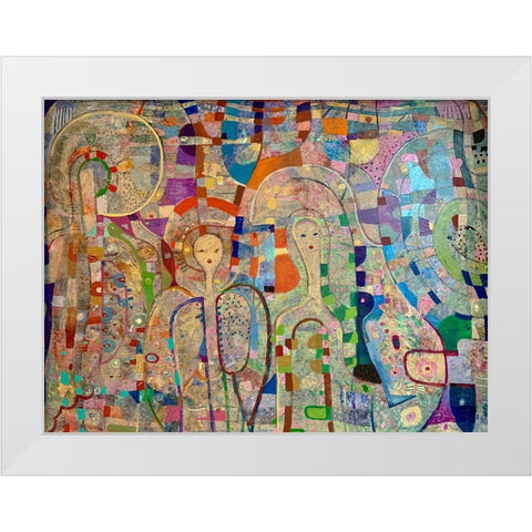 Angels Among Us 2020 White Modern Wood Framed Art Print by Loebelsohn, Alise