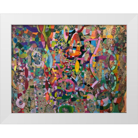 Moving up White Modern Wood Framed Art Print by Loebelsohn, Alise
