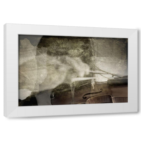 Falta Alma White Modern Wood Framed Art Print by Mest, Olga