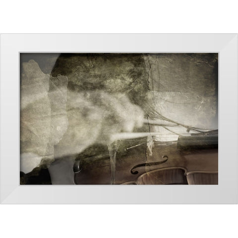 Falta Alma White Modern Wood Framed Art Print by Mest, Olga