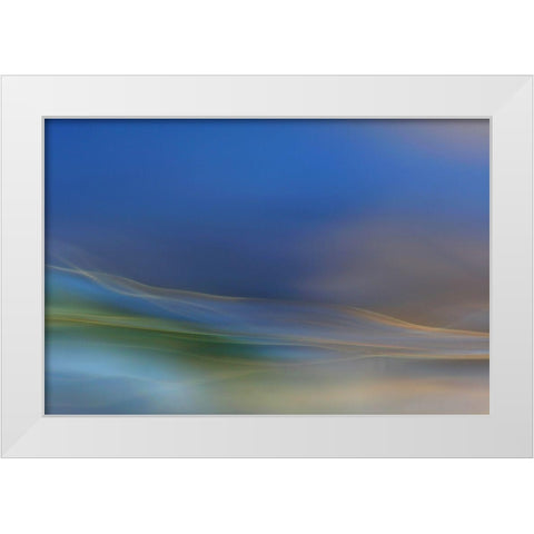 Dreamy Waters White Modern Wood Framed Art Print by Marthinussen, Willy
