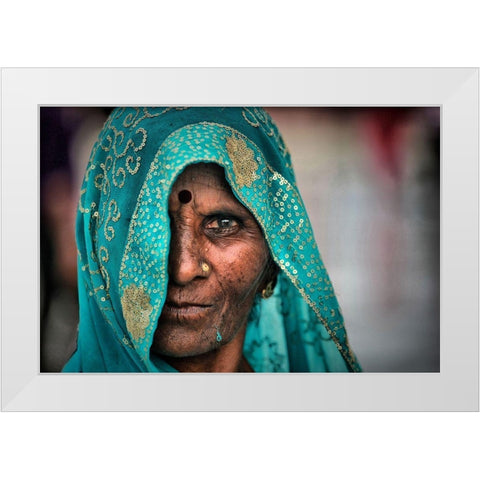 Monsoon White Modern Wood Framed Art Print by Gebbia, Salvatore