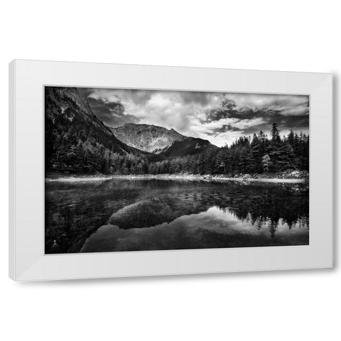 Untitled White Modern Wood Framed Art Print by Jovancevic, Dragan