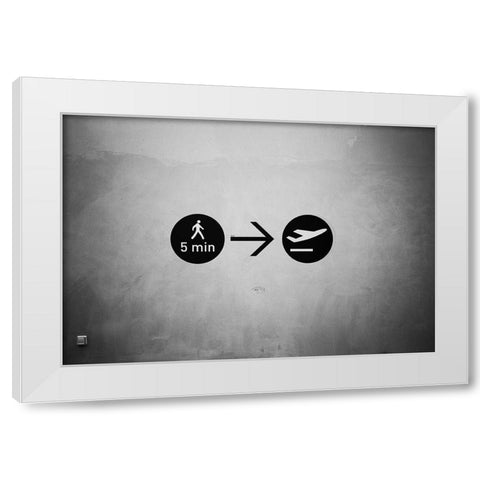 About To Leave White Modern Wood Framed Art Print by Palazon, Paco