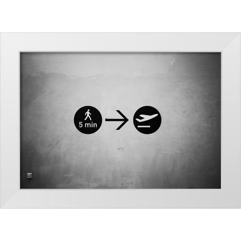 About To Leave White Modern Wood Framed Art Print by Palazon, Paco