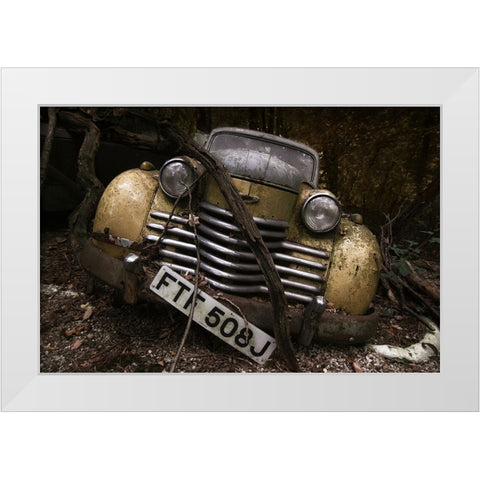 Opel Olympia White Modern Wood Framed Art Print by Droste, Holger