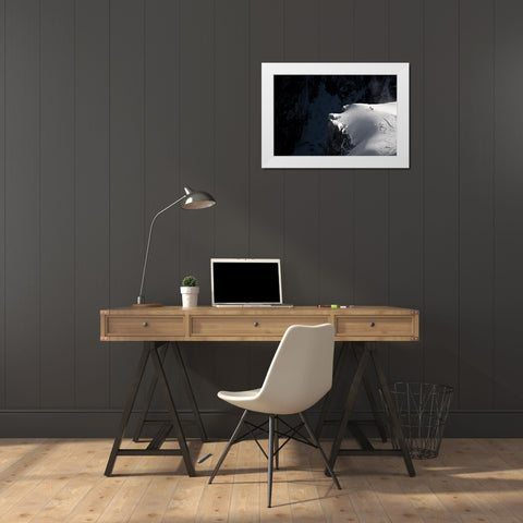 Alpinists White Modern Wood Framed Art Print by Shu, Tristan
