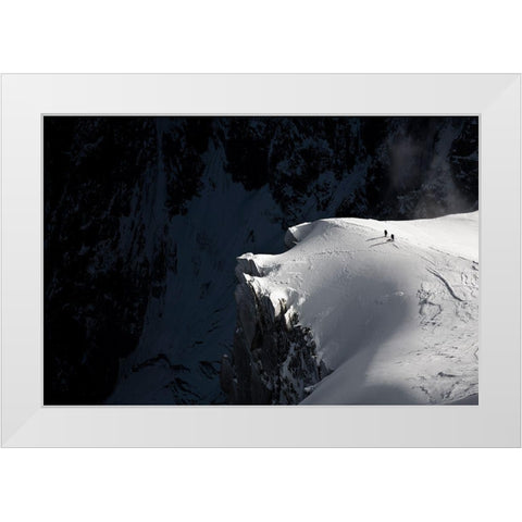 Alpinists White Modern Wood Framed Art Print by Shu, Tristan