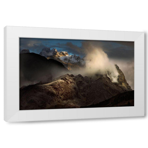 Magic Light White Modern Wood Framed Art Print by Schumacher, Nicolas