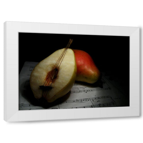Still Life White Modern Wood Framed Art Print by Basa, Emine