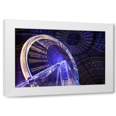 Wheeeeeeeeeeeeeeel ! White Modern Wood Framed Art Print by Vigoureux, Guillaume