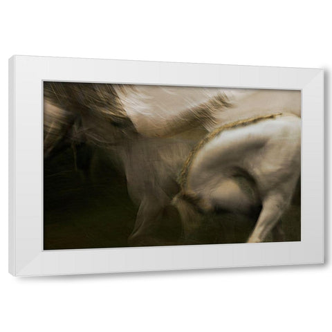 Flasing Of My Dream White Modern Wood Framed Art Print by Malovrh, Milan