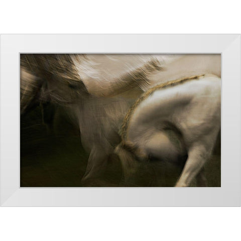 Flasing Of My Dream White Modern Wood Framed Art Print by Malovrh, Milan