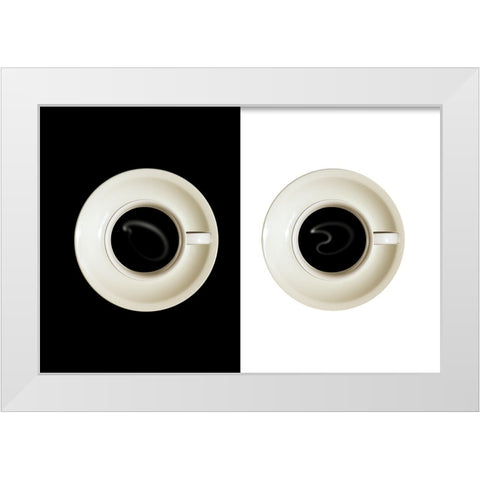 Contrast White Modern Wood Framed Art Print by Eisele, Stefan