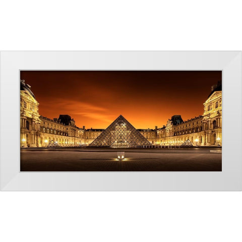 Old A New White Modern Wood Framed Art Print by Kiciak, Christophe