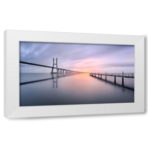 Vasco De Gama White Modern Wood Framed Art Print by M. Garcia, Jesus