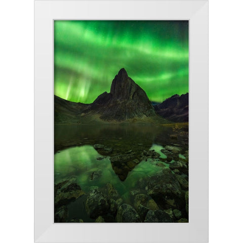 Blaze Of Beauty White Modern Wood Framed Art Print by Moore, Chris