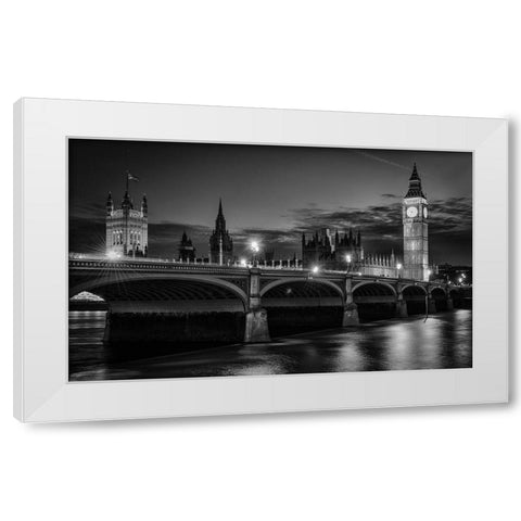 Heritage White Modern Wood Framed Art Print by Meirovich, Ido
