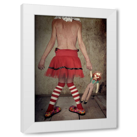 No Title :) White Modern Wood Framed Art Print by Vanhercke, Monika