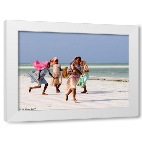 Z1 White Modern Wood Framed Art Print by Taln