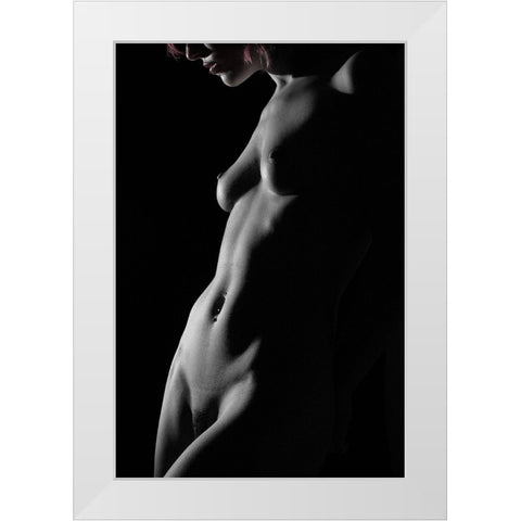 Morgana Fata White Modern Wood Framed Art Print by Zakka Bajjani, Jerome
