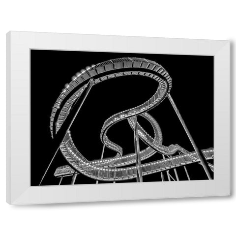 Lightsnake White Modern Wood Framed Art Print by Schmidtke, Holger