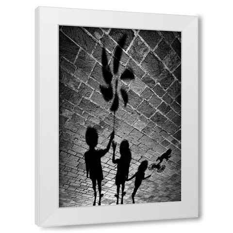 I Have A Gift Also For You. White Modern Wood Framed Art Print by Grambone, Antonio