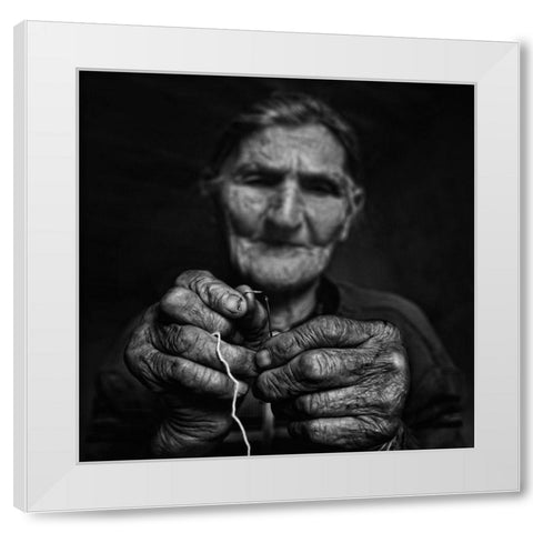 Purpose White Modern Wood Framed Art Print by Mea