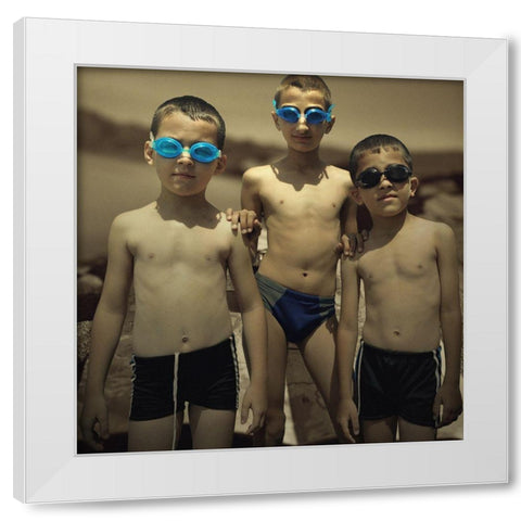 .. White Modern Wood Framed Art Print by Ivanova, Inga