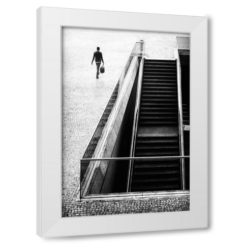 Ill Be Long Gone White Modern Wood Framed Art Print by Mexia, Laura