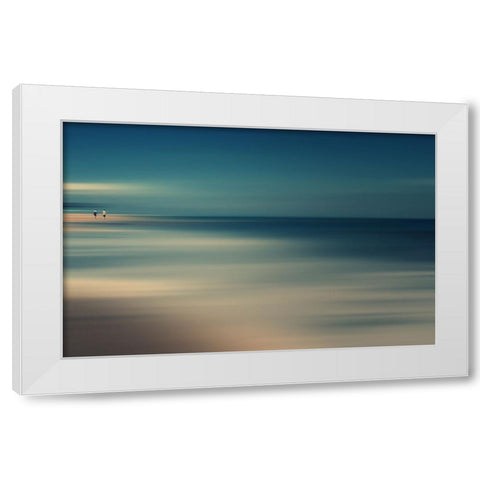 Not The End Of The World White Modern Wood Framed Art Print by Shin, Cie