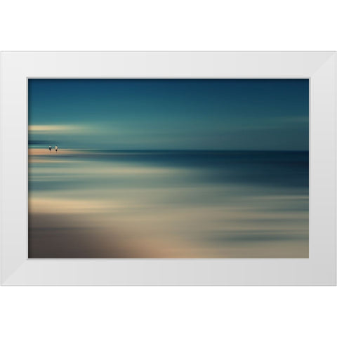 Not The End Of The World White Modern Wood Framed Art Print by Shin, Cie