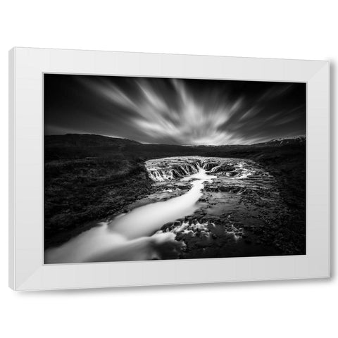 The Hidden Vista White Modern Wood Framed Art Print by Kahila, Janne