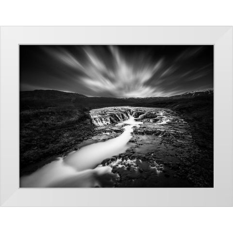 The Hidden Vista White Modern Wood Framed Art Print by Kahila, Janne